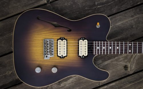 la Grange custom handmade guitars -  Tiger Burst