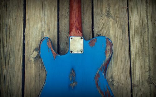 La Grange custom hand built guitars - Classic Tribute Ocean Blue Relic